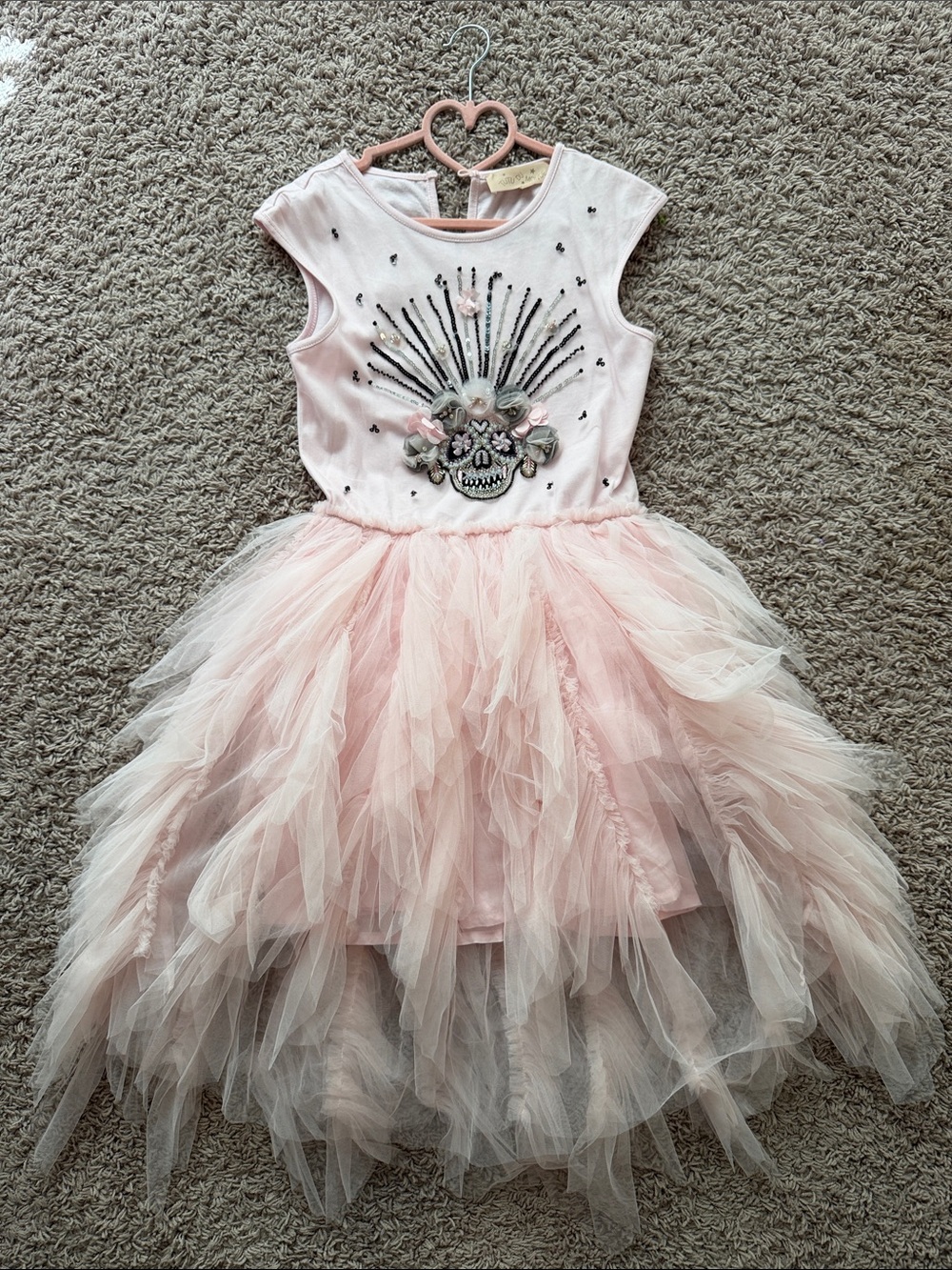 Tutu du monde Halloween day of the dead Día de los Muerto girls tutu dress 10-11